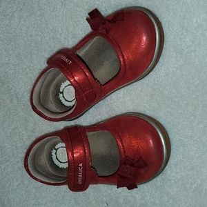 Livie & Luca River Red Shimmer Mary Jane Size 6